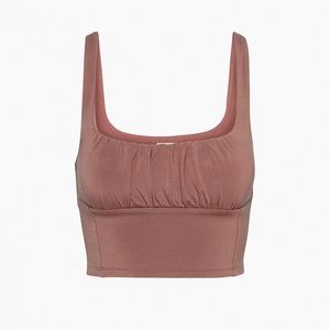 Aritzia Wilfred Free Orbit Tank (dark blush)
